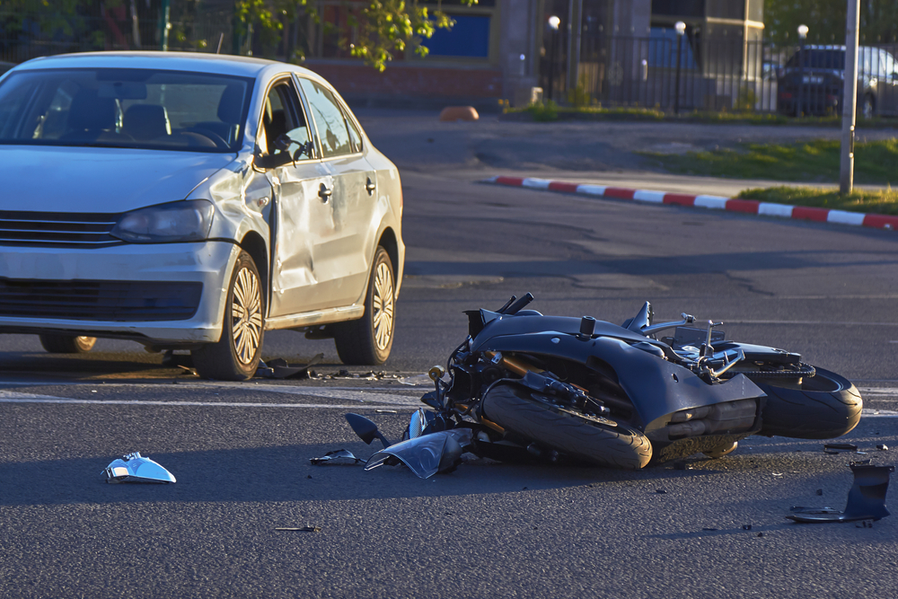 Photo of a Motorbike Crashed